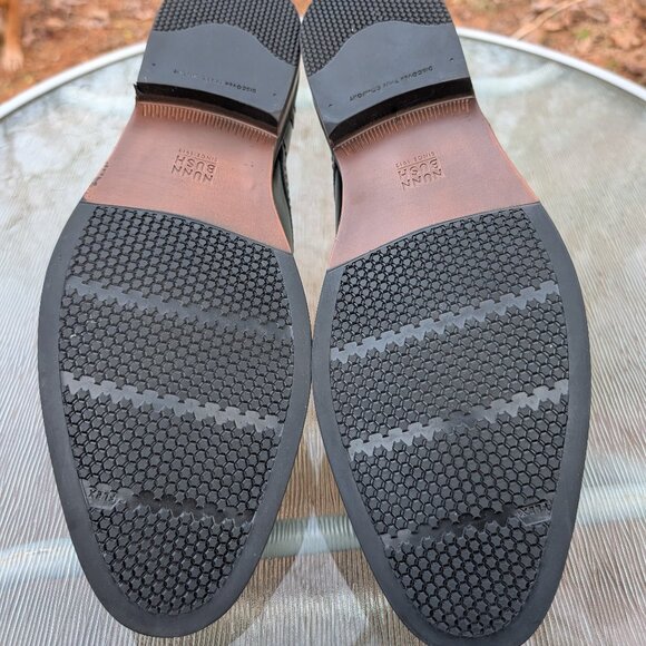 Men's Nunn Bush Centro Flex Plain Toe Oxford Black Leather Dress Shoes Size 13 - Picture 11 of 11